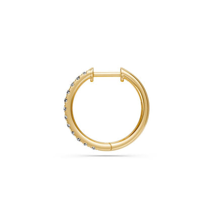 Diamond Cuff Earrings in Yellow Gold