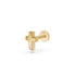 Cross Piercing in Yellow Gold