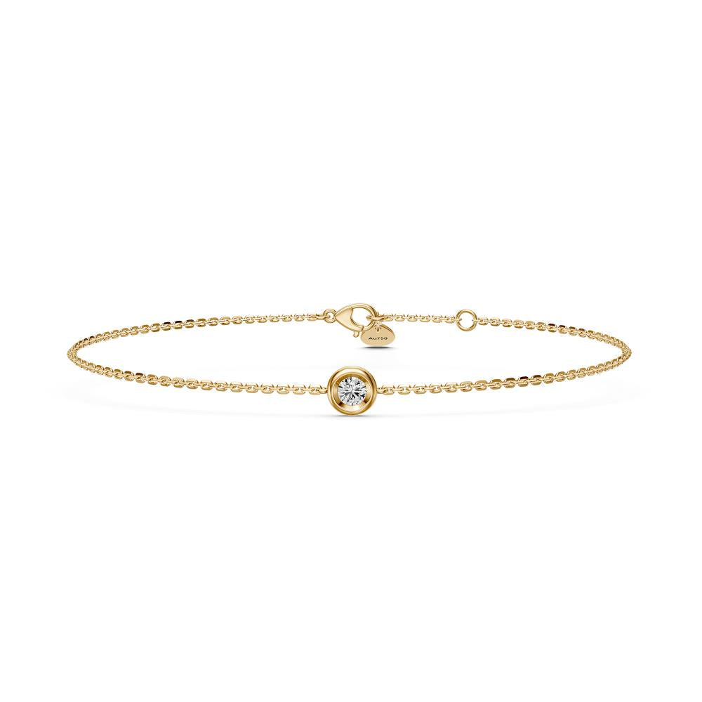 Diamond Bracelet in Yellow Gold