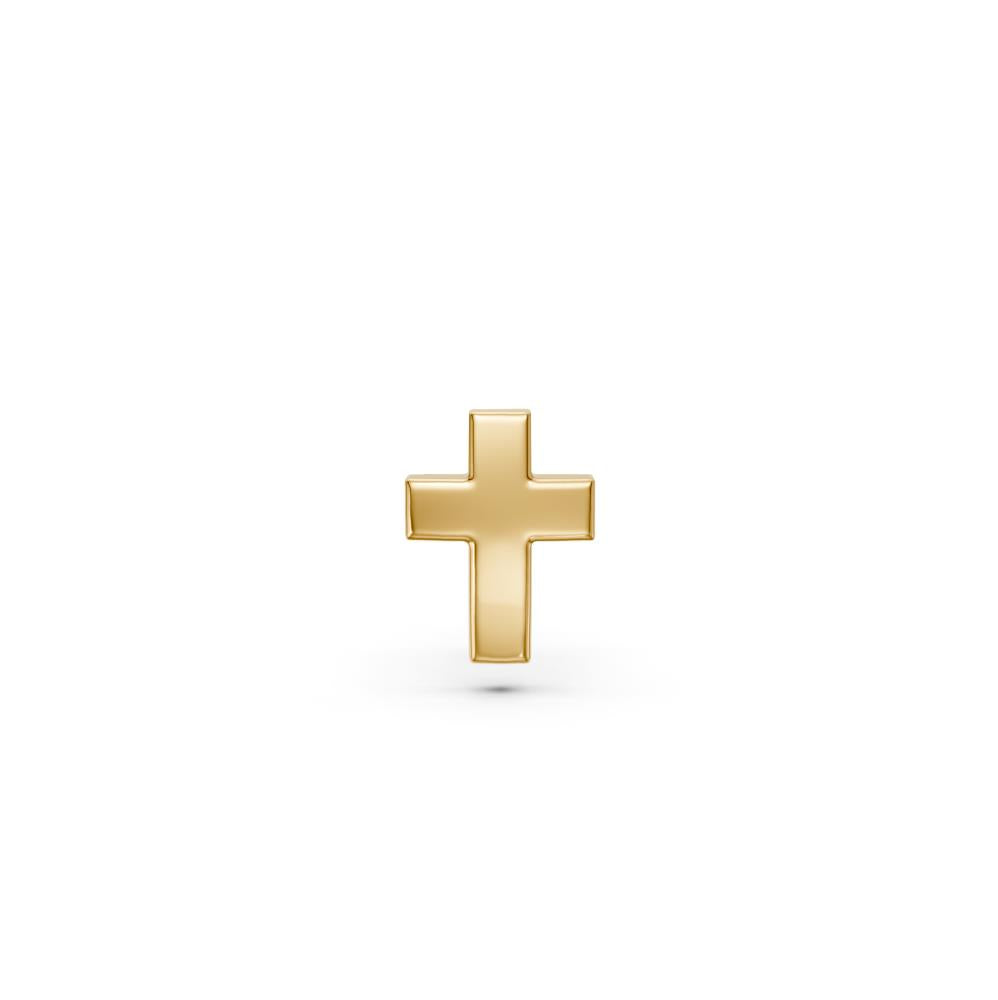 Cross Piercing in Yellow Gold