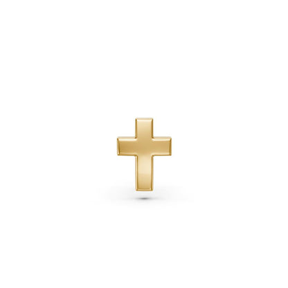 Cross Piercing in Yellow Gold