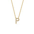 Diamond Letter P Pendant in Yellow Gold