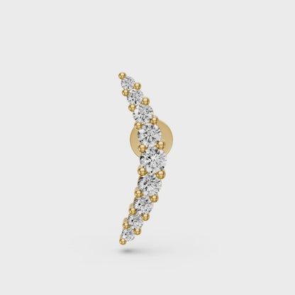 Piercing in Yellow Gold with Diamonds
